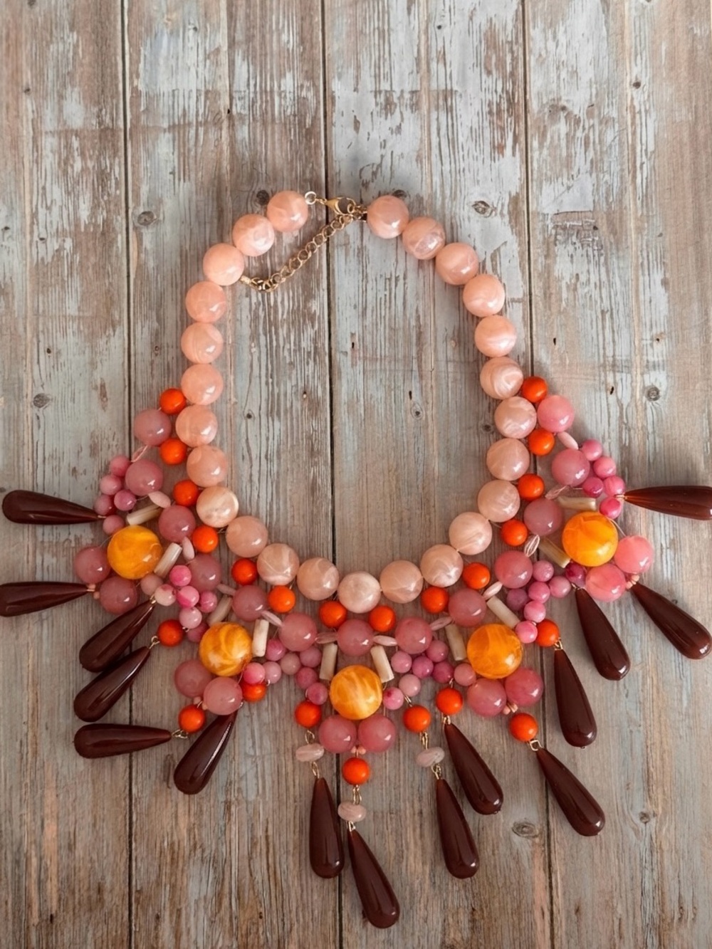 Zara Style MULTICOLOR RESIN BALL NECKLACE - Picture 5 of 6